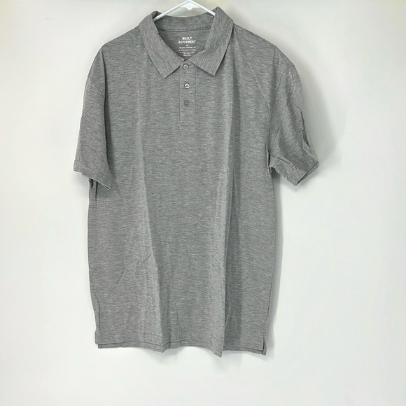Built different NWOT Gray Short Sleeve Polo Shirt XL - Picture 1 of 4